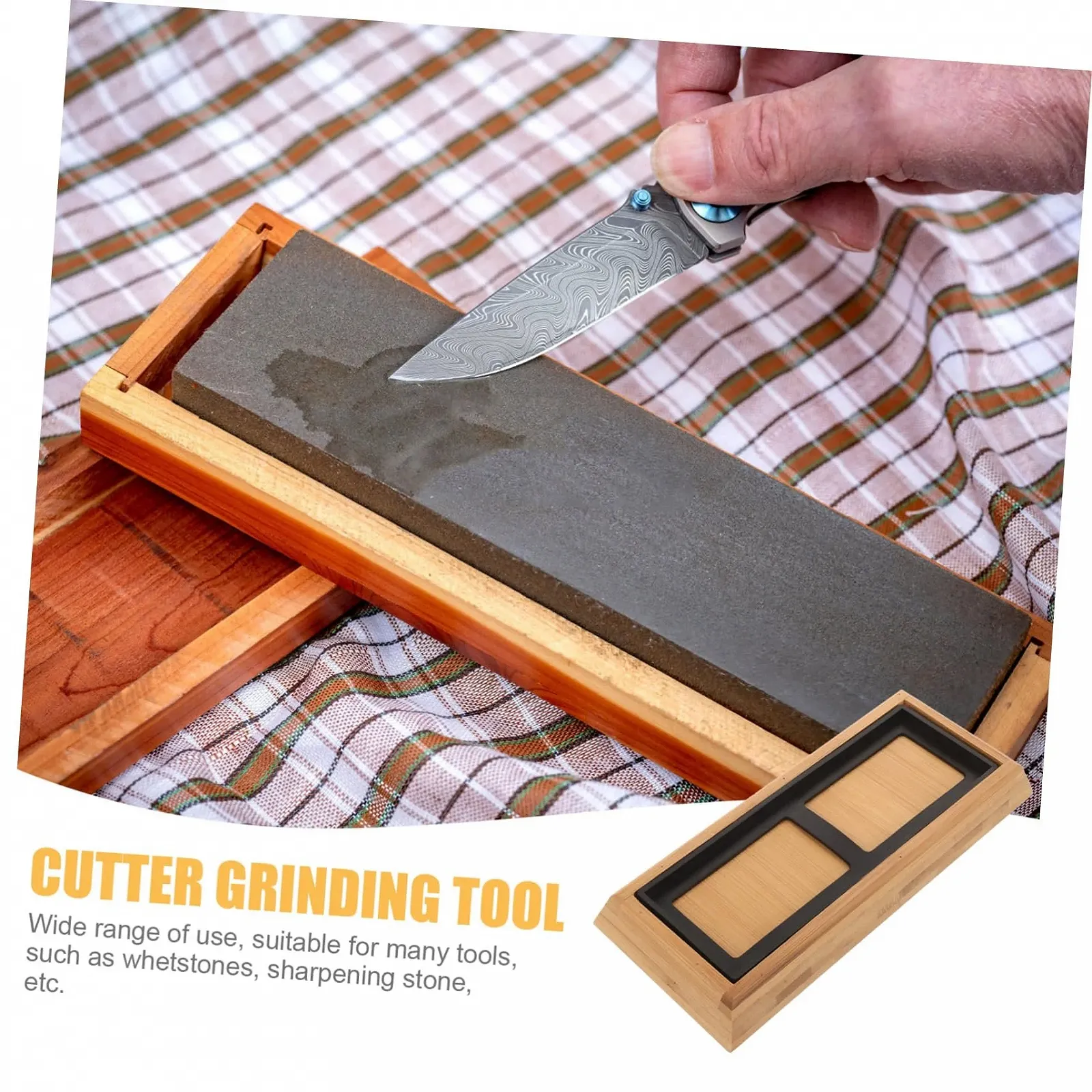 Тримач для точильного каменю NUOBESTY набір з 3 шт. бамбук, фото №9 Тримач для точильного каменю NUOBESTY набір з 3 шт. бамбук, фото №9