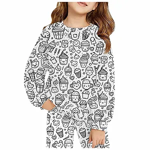 Дитяча піжама для розмальовок Cartoon Print Зима - Фото 1