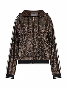 Жіноча кофта на блискавці Guess Mini Sequins, Eagle Green - Фото 1