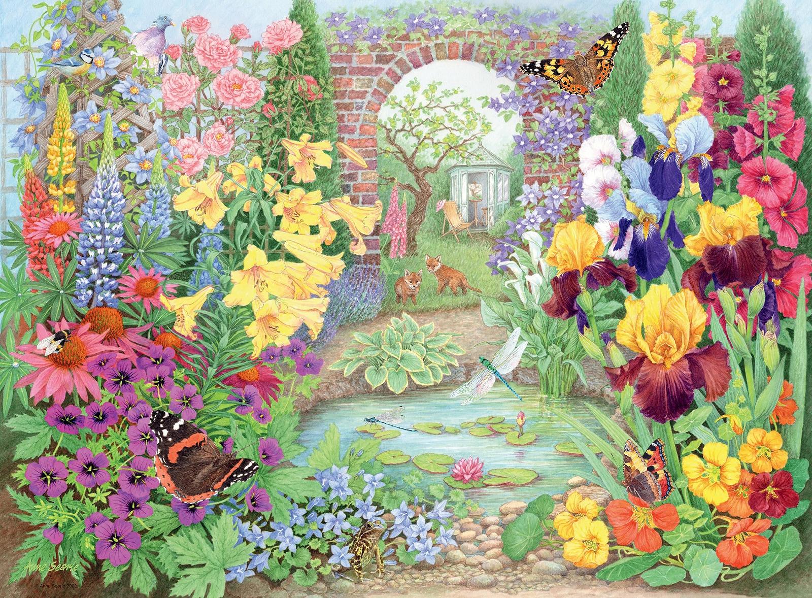 Пазлы Ravensburger Happy Days Glorious Gardens 4 x 500 деталей, фото №4