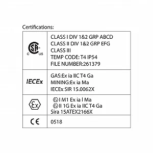 Ліхтар Stak ATEX LED 5 Вт 300 лм IP57 synthetic.ua - Фото 1