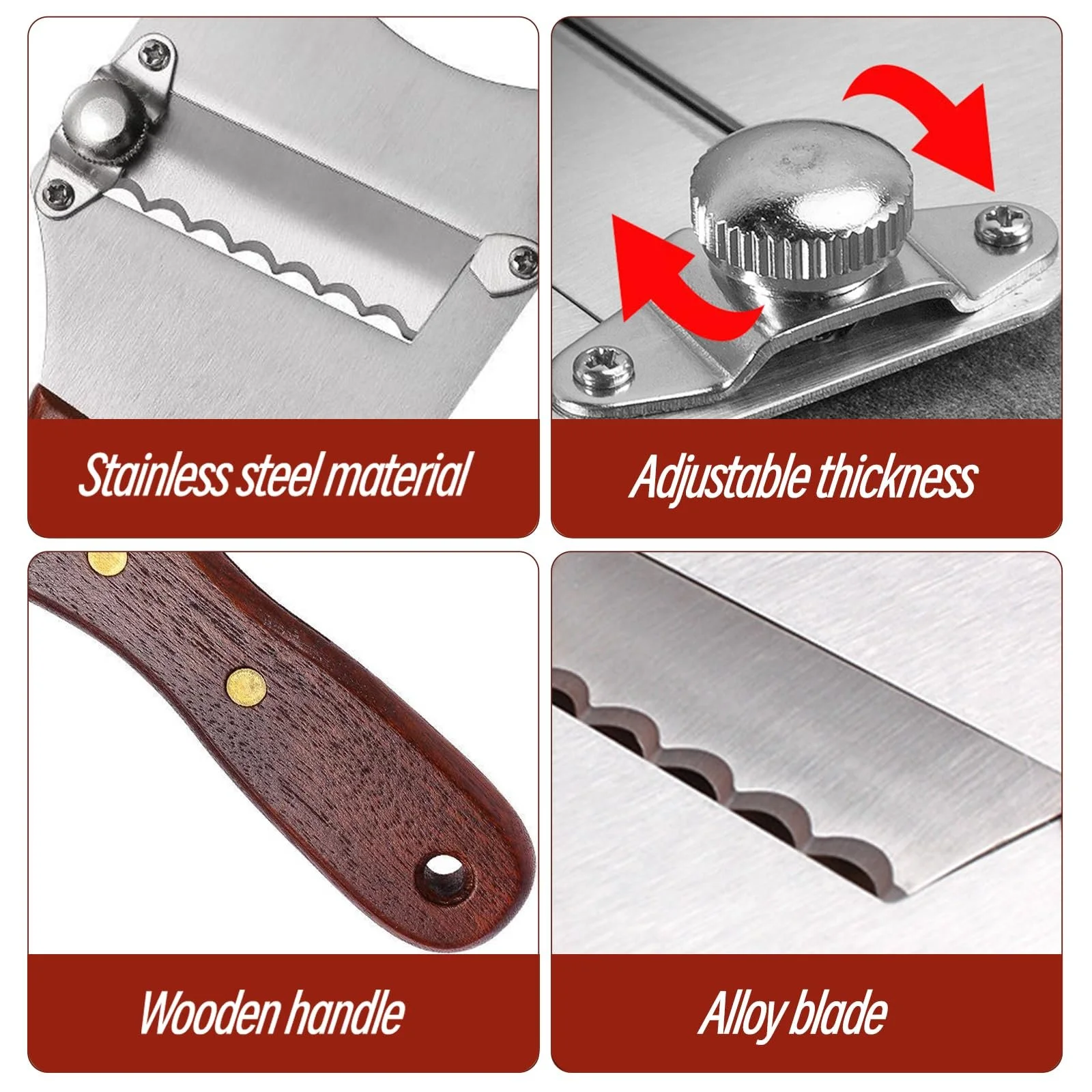 Слайсер для трюфелів Gourmeger Professional, 1 шт., нержавіюча сталь, регульований, з дерев'яною ручкою, фото №3 Слайсер для трюфелів Gourmeger Professional, 1 шт., нержавіюча сталь, регульований, з дерев'яною ручкою, фото №3