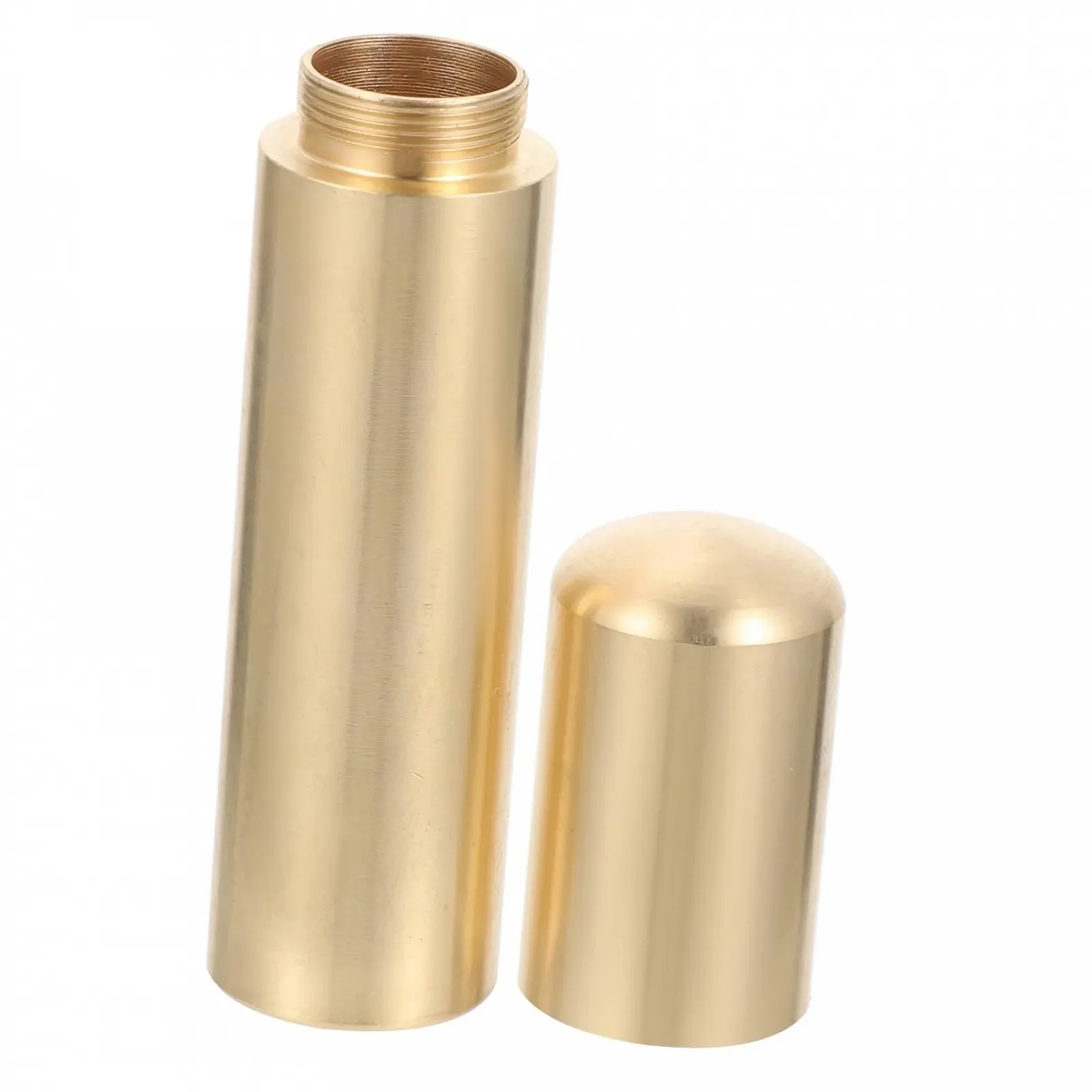 Контейнер HONMEET Малий олов'яний для виживання Латунний, фото №1