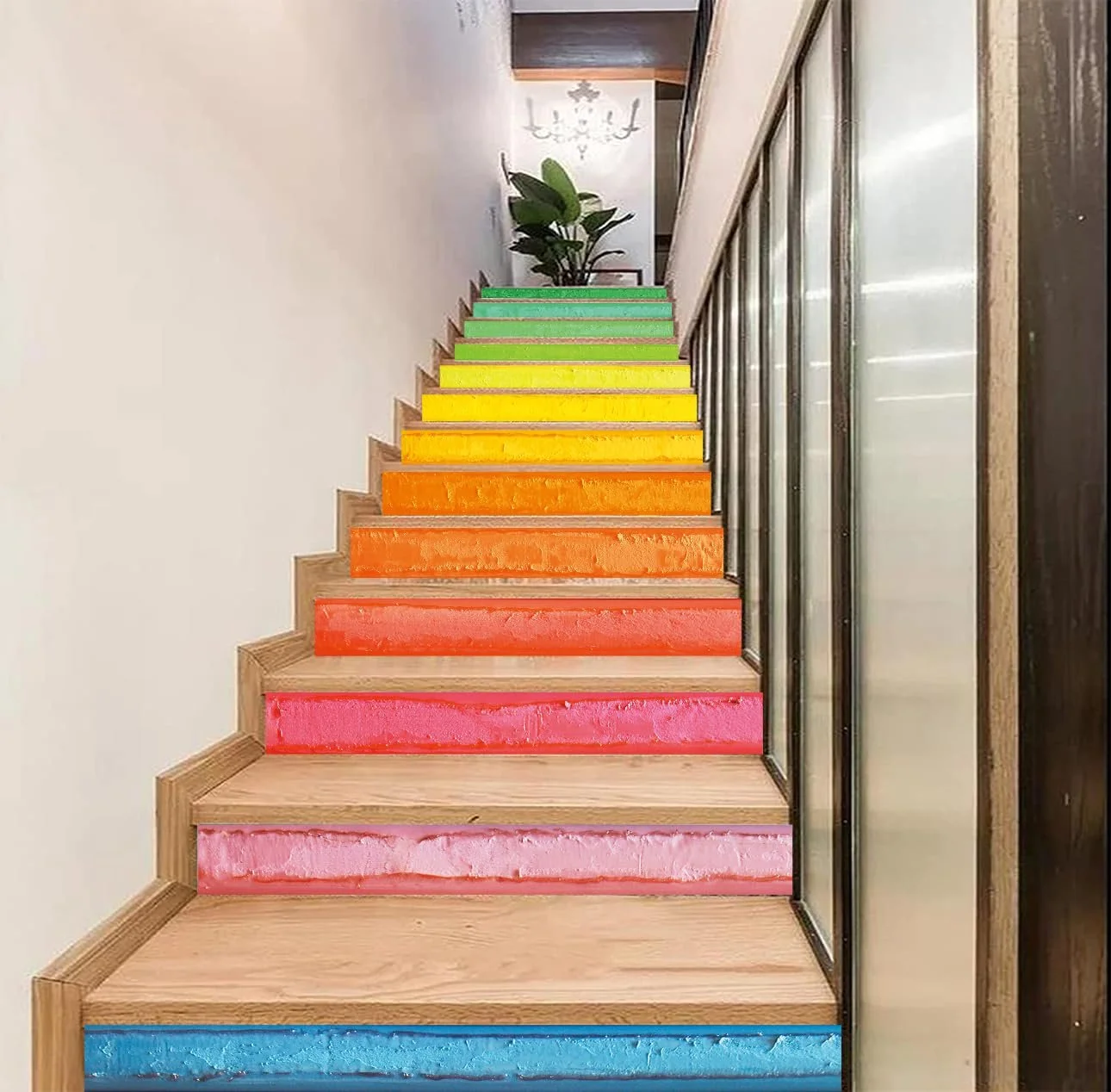 Наклейки на сходи FLFK 3D DIY 100 x 18 см 13 шт. PVC, фото №4