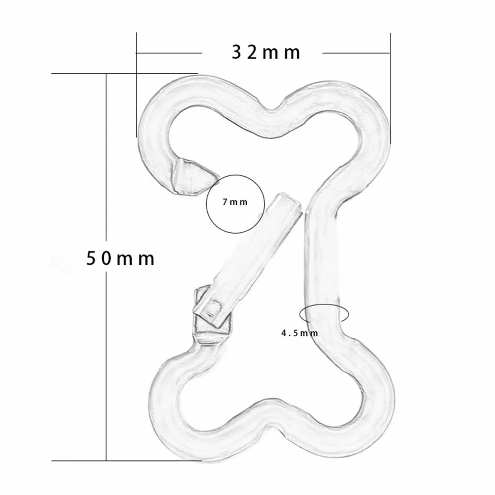 Універсальні пряжки для карабіна | Ідеально підходить для гамаків, кемпінгового обладнання, фото №2
