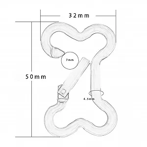 Універсальні пряжки для карабіна | Ідеально підходить для гамаків, кемпінгового обладнання synthetic.ua - Фото 1