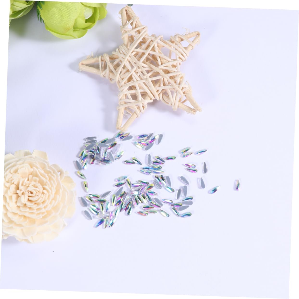 MAGICLULU 144 шт, кристали для гелевих нігтів, плоскі стрази 3D, фото №7