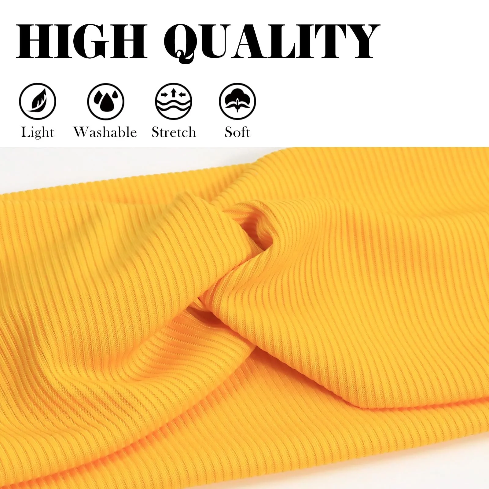 Пов'язка на голову Широка еластична м'яка, фото №3