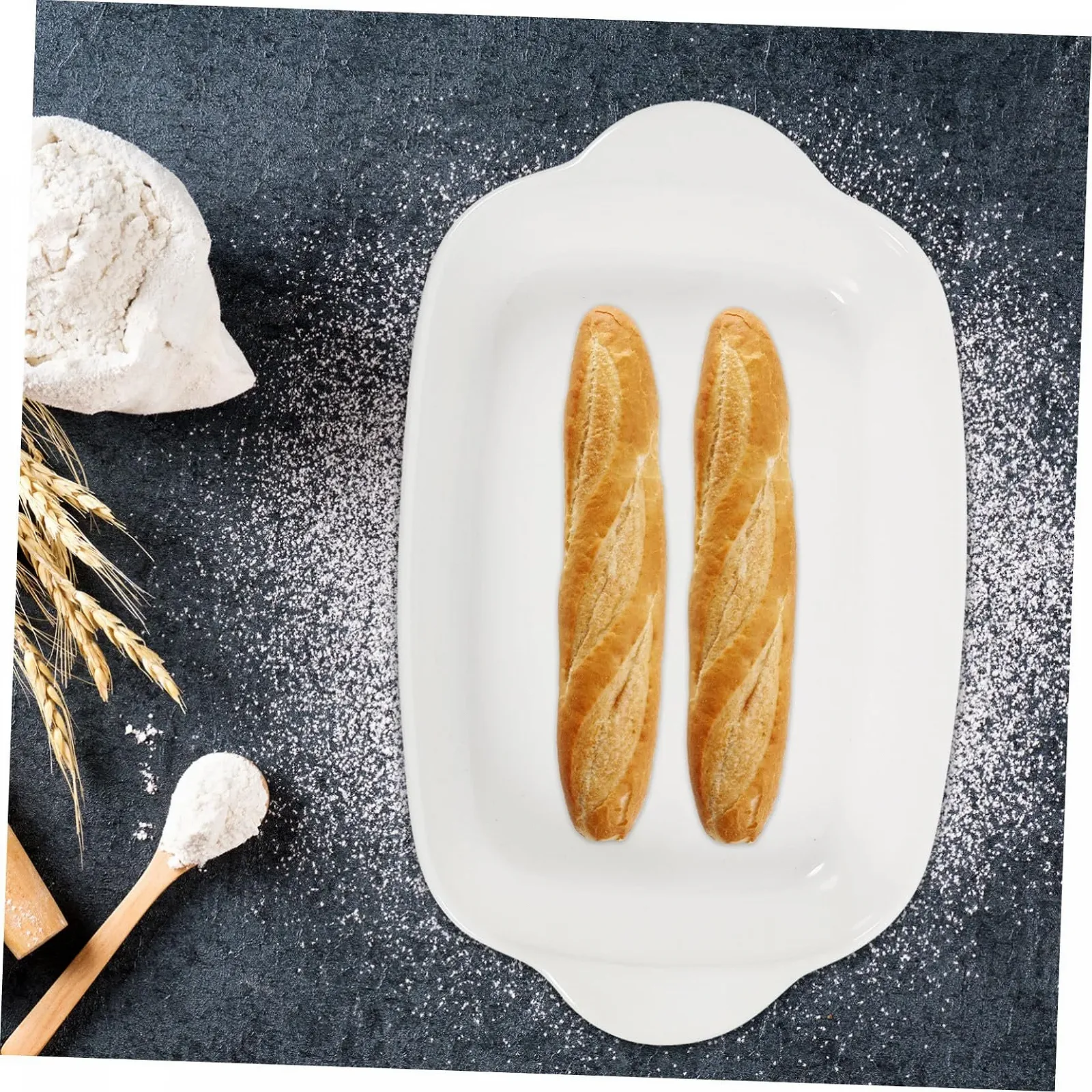 Форма для запекания Cabilock керамическая с двумя ручками для лазаньи и пиццы, фото №7