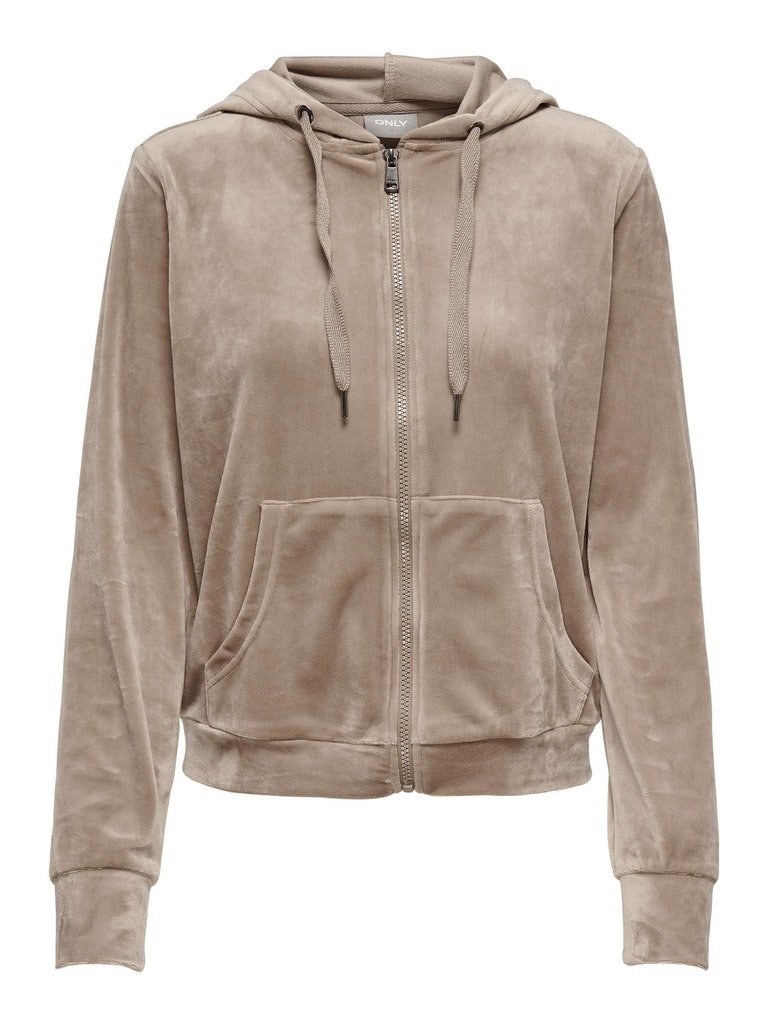 Худі ONLREBEL L/S ZIP HOOD SWT 15241328-Taupe Gray ONLY XS, фото №1