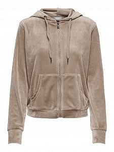 Худі ONLREBEL L/S ZIP HOOD SWT 15241328-Taupe Gray ONLY XS - Фото 1