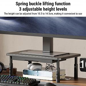 Подставка для компьютера Bewinner с ящиком Black synthetic.ua - Фото 1