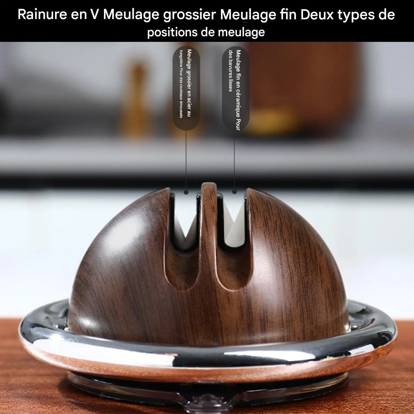 Точило для ножів двостороннє з присоскою, фото №7