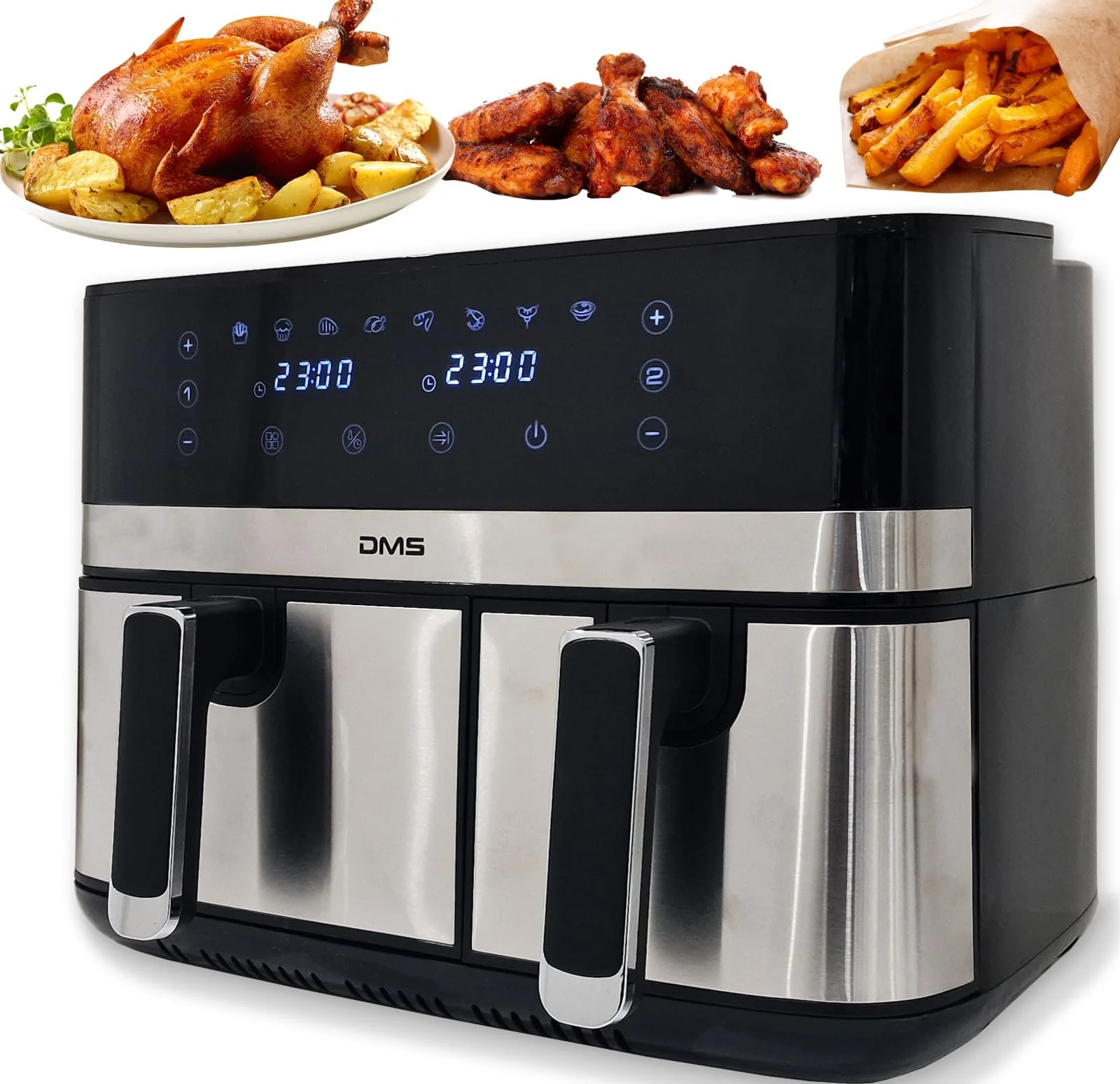 Мультипечь DMS Double Chamber 10 л 2800 Вт 8 программ Черная, фото №2 Мультипечь DMS Double Chamber 10 л 2800 Вт 8 программ Черная, фото №2