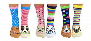 Носки United Oddsocks Pawsome UK 4-8 EUR 37-42 US 6.5-10.5 synthetic.ua - Фото 1