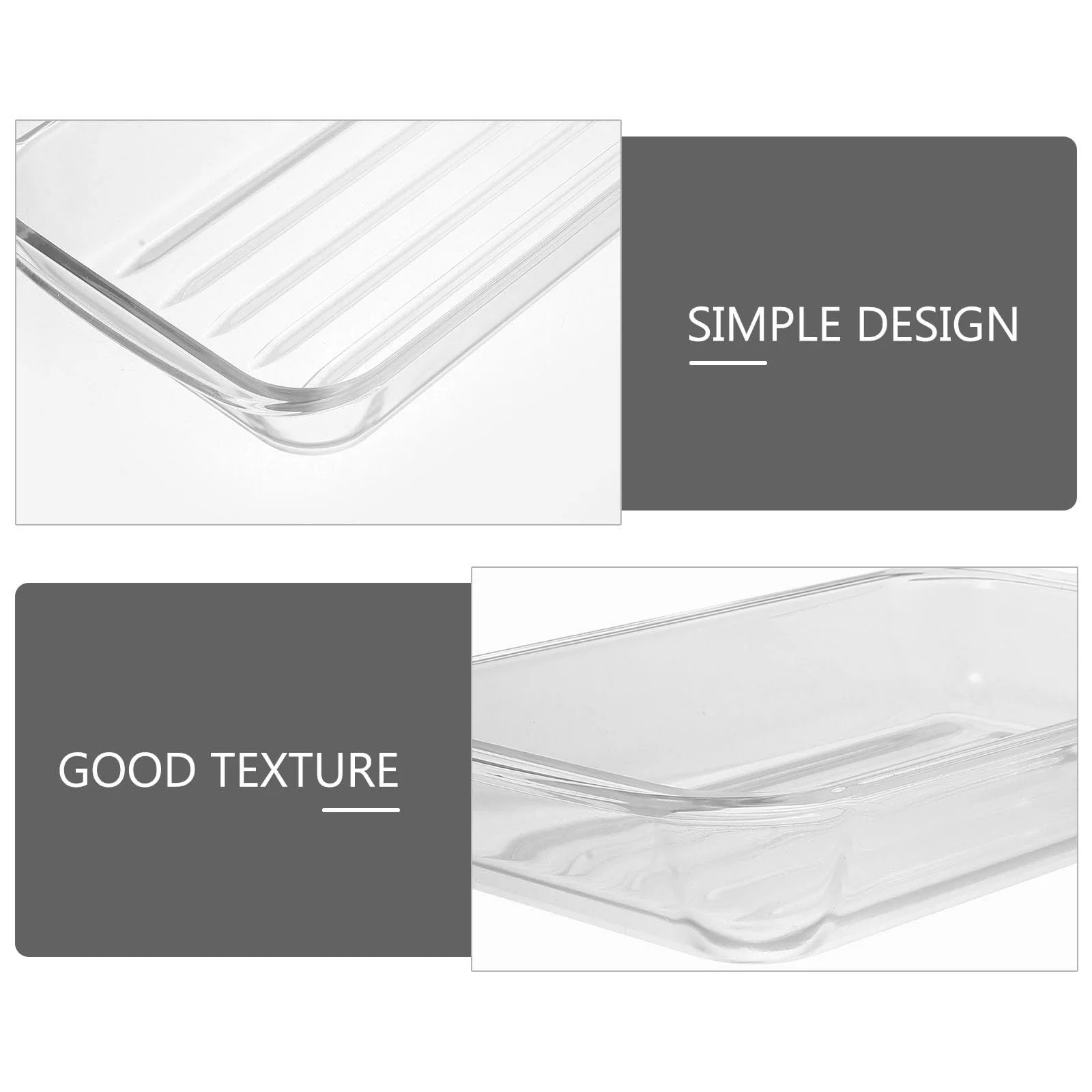 Форма для запекания глубокая из закаленного стекла термостойкая многофункциональная, фото №4