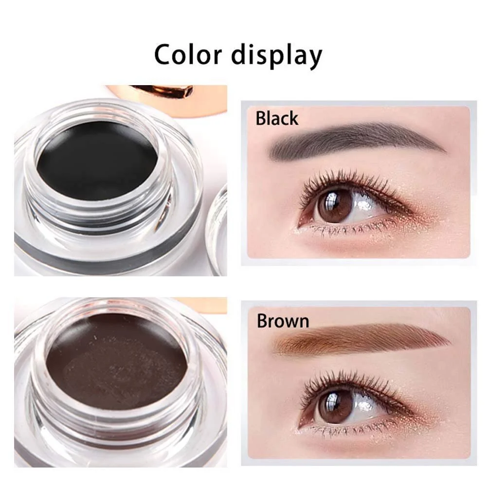 Підводка для брів 2-в-1 Коричневий, Чорний, фото №5 Підводка для брів 2-в-1 Коричневий, Чорний, фото №5