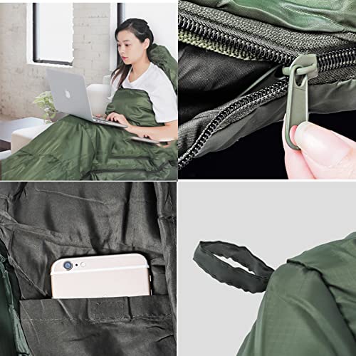 Спальний мішок MYVVKIA Lightweight 3 Seasons Warm Envelope Single з чохлом, для зовнішніх пригод і виживання, фото №7