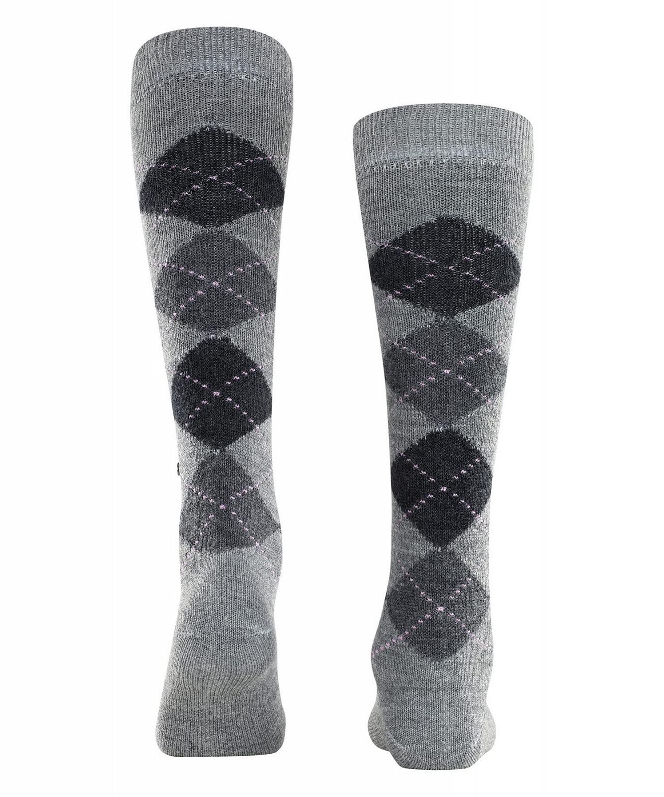 Жіночі шкарпетки до коліна Burlington Whitby М'який матеріал з ромбовидним візерунком One-SIZE-FITS-ALL, фото №2