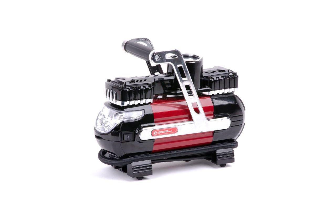 Мінікопресор автомобільний Intertool 12В x 7 бар 40 л/мин двопошневої (AC-0003), фото №10