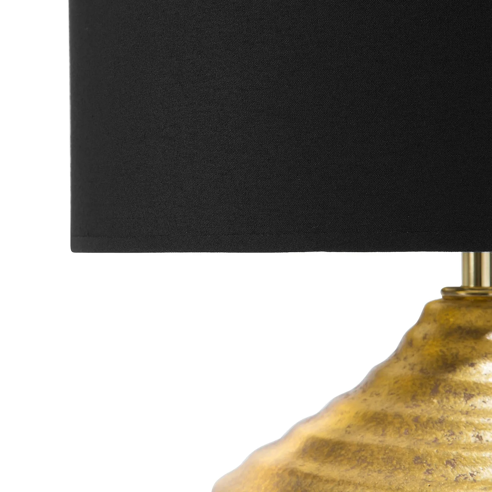 Настільна лампа Beliani Kuban керамічна Золотий/Чорний, фото №6