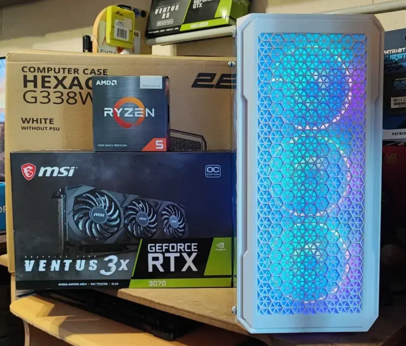 Ігровий комп'ютер AMD RYZEN 7 5700X 4.6GHZ, RTX 3070 8GB, 32GB DDR4, SSD M.2 500GB, SSD M.2 1TB, фото №2 Ігровий комп'ютер AMD RYZEN 7 5700X 4.6GHZ, RTX 3070 8GB, 32GB DDR4, SSD M.2 500GB, SSD M.2 1TB, фото №2