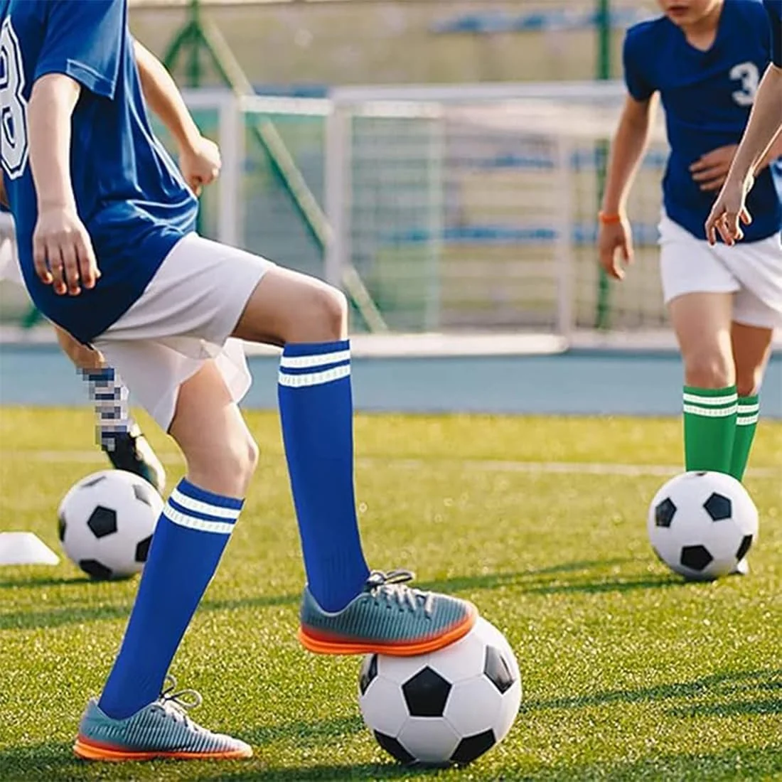 Високі шкарпетки в смужку, фото №5 Високі шкарпетки в смужку, фото №5