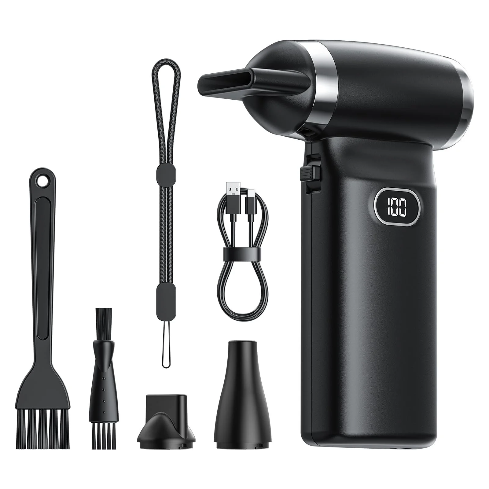 Аккумуляторная воздуходувка 60 MPH 6000 мАч для электроники, фото №1