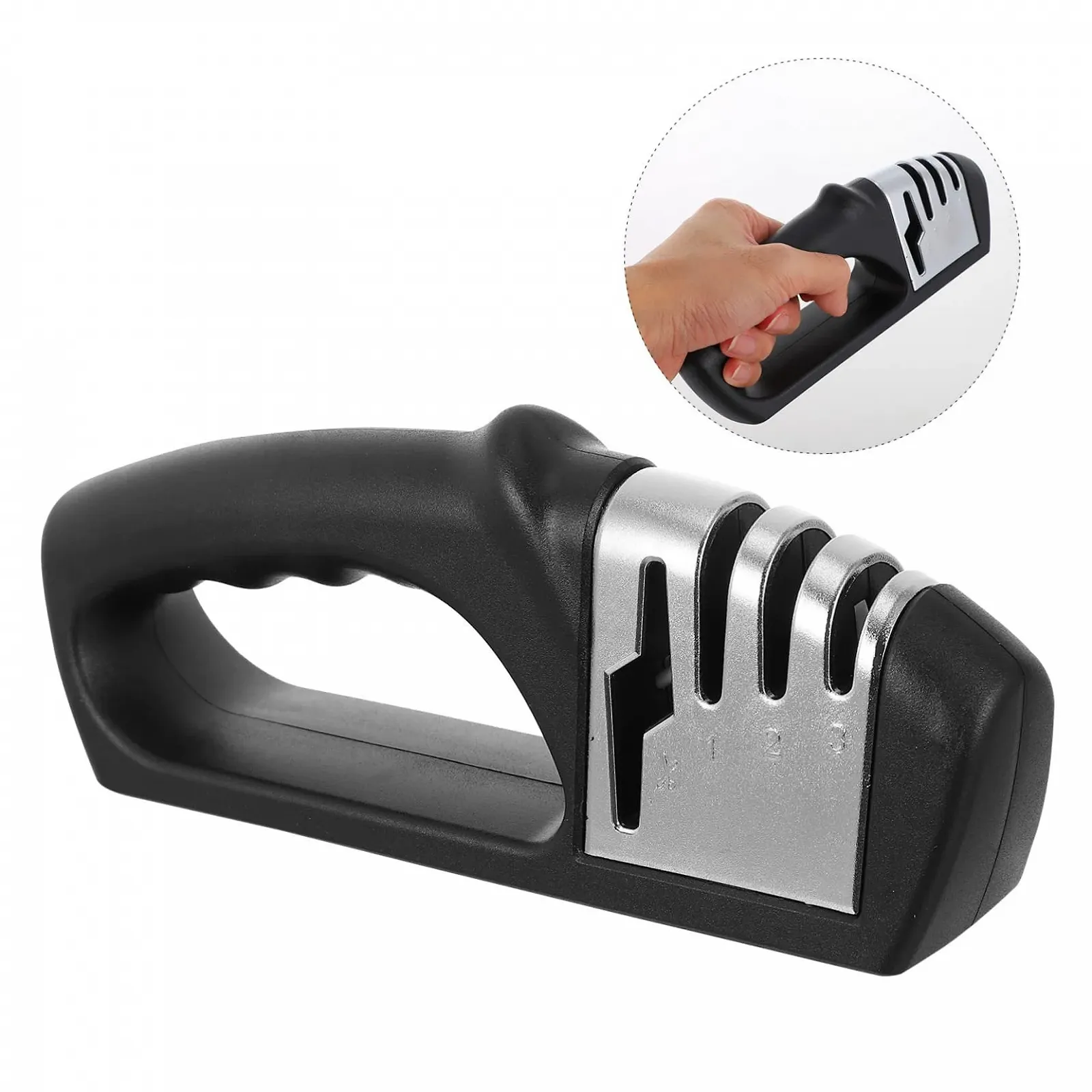 Точило для ножів VALICLUD регульоване вольфрамова сталь професійне антиковзне, фото №5