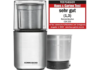 Мельница для специй и кофе ROMMELSBACHER EGK 200-II Контейнер из нержавеющей стали с ножом для взбивания и специальным ножом, вместимость 70 г synthetic.ua - Фото 1