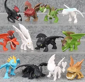 Набір фігурок Як приручити дракона фігурки How to Train Your Dragon іграшки дитячі 12 шт 3-4 см synthetic.ua - Фото 1