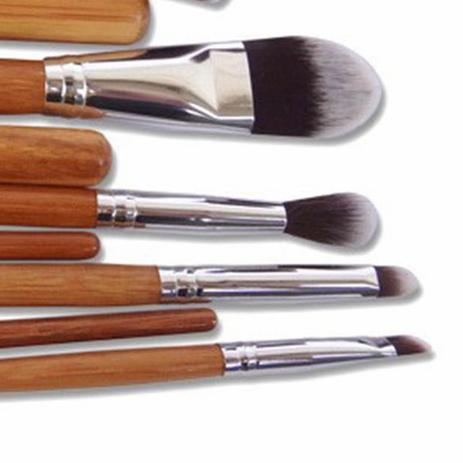 Набор кистей для макияжа Verdant Touch, 11 шт. с тканевым мешком, фото №6