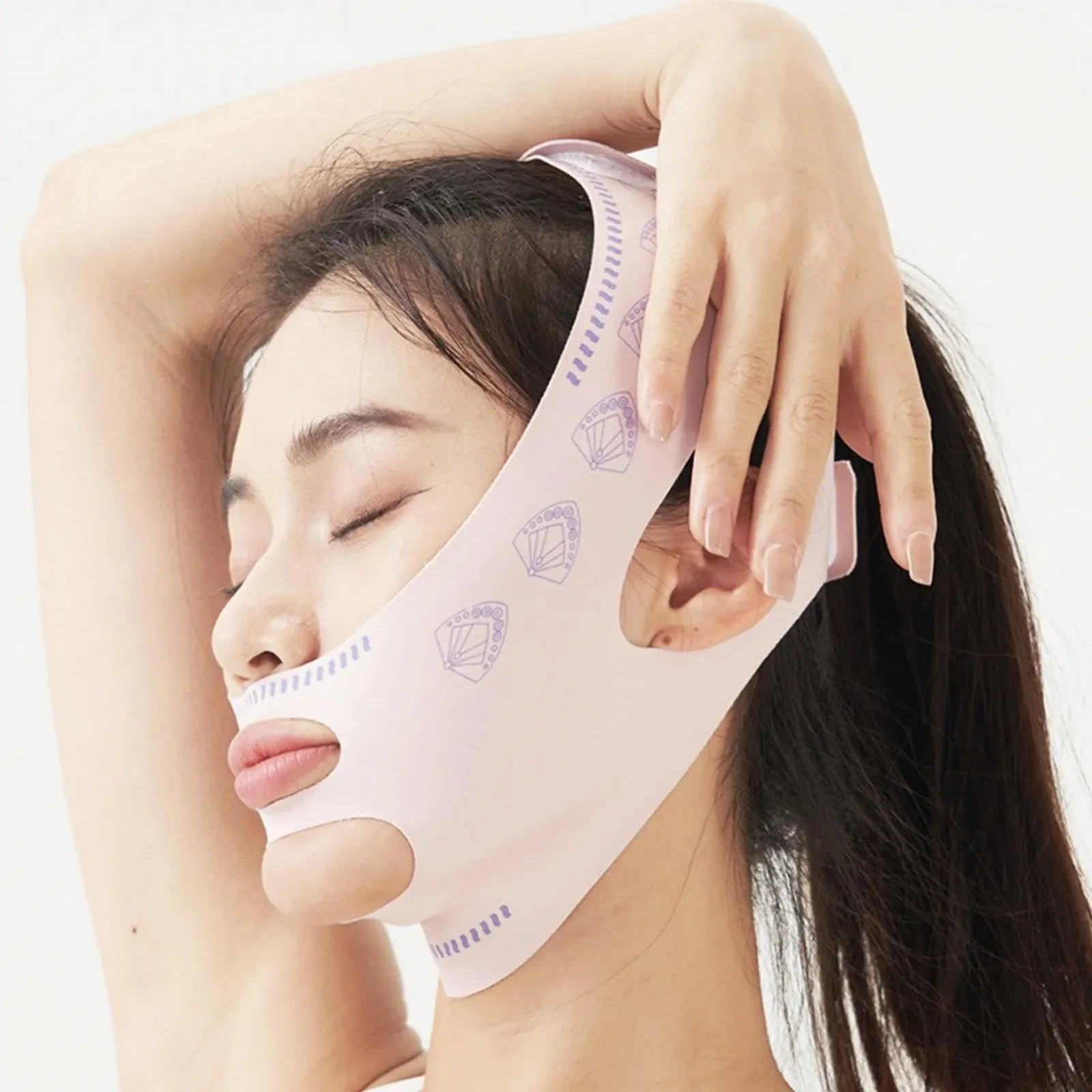 Ремінь для схуднення обличчя Дихаючий безшовний пристрій для підтяжки обличчя, фото №8