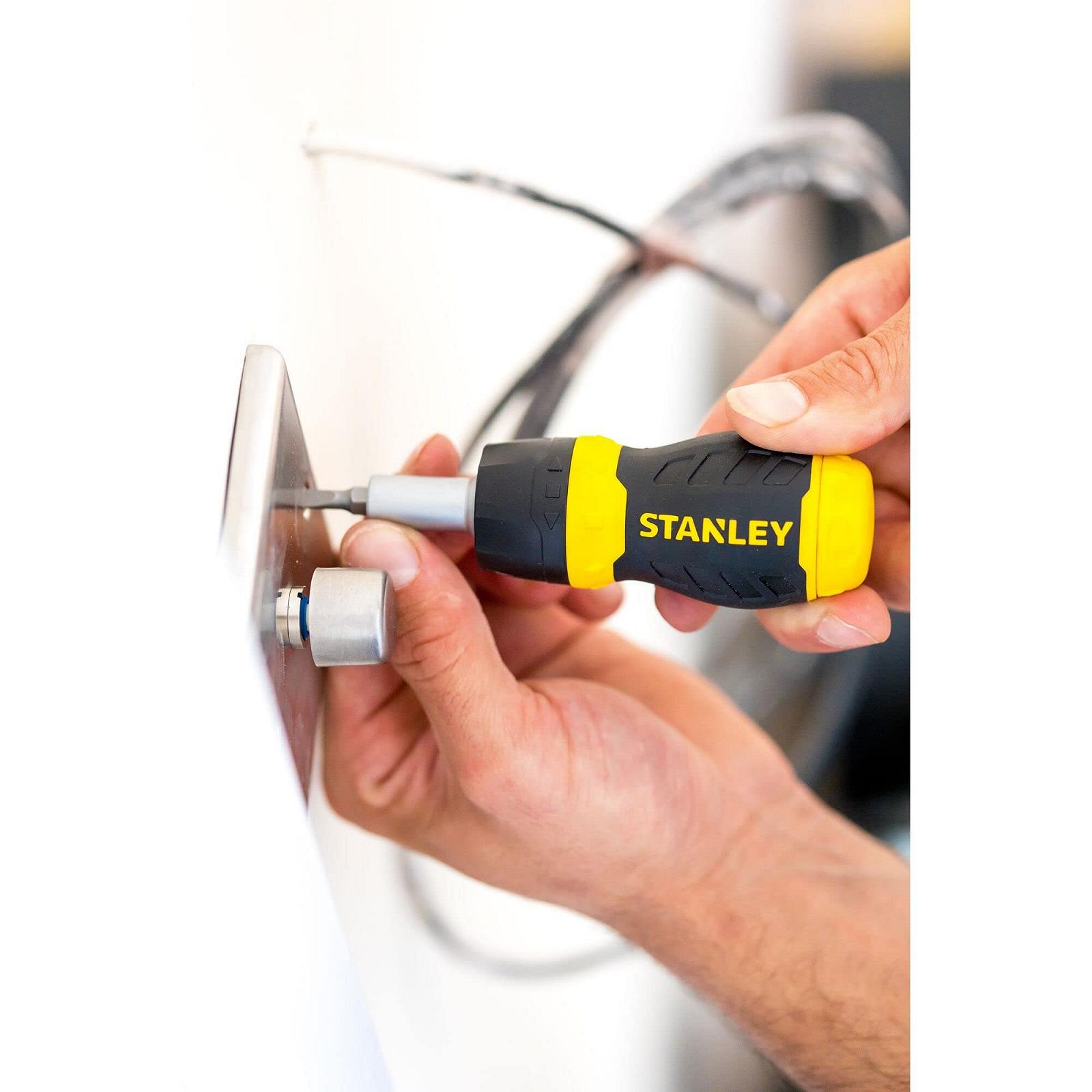 Викрутка з набором біт Stanley 066358 Stubby з храповим механізмом, фото №9 Викрутка з набором біт Stanley 066358 Stubby з храповим механізмом, фото №9