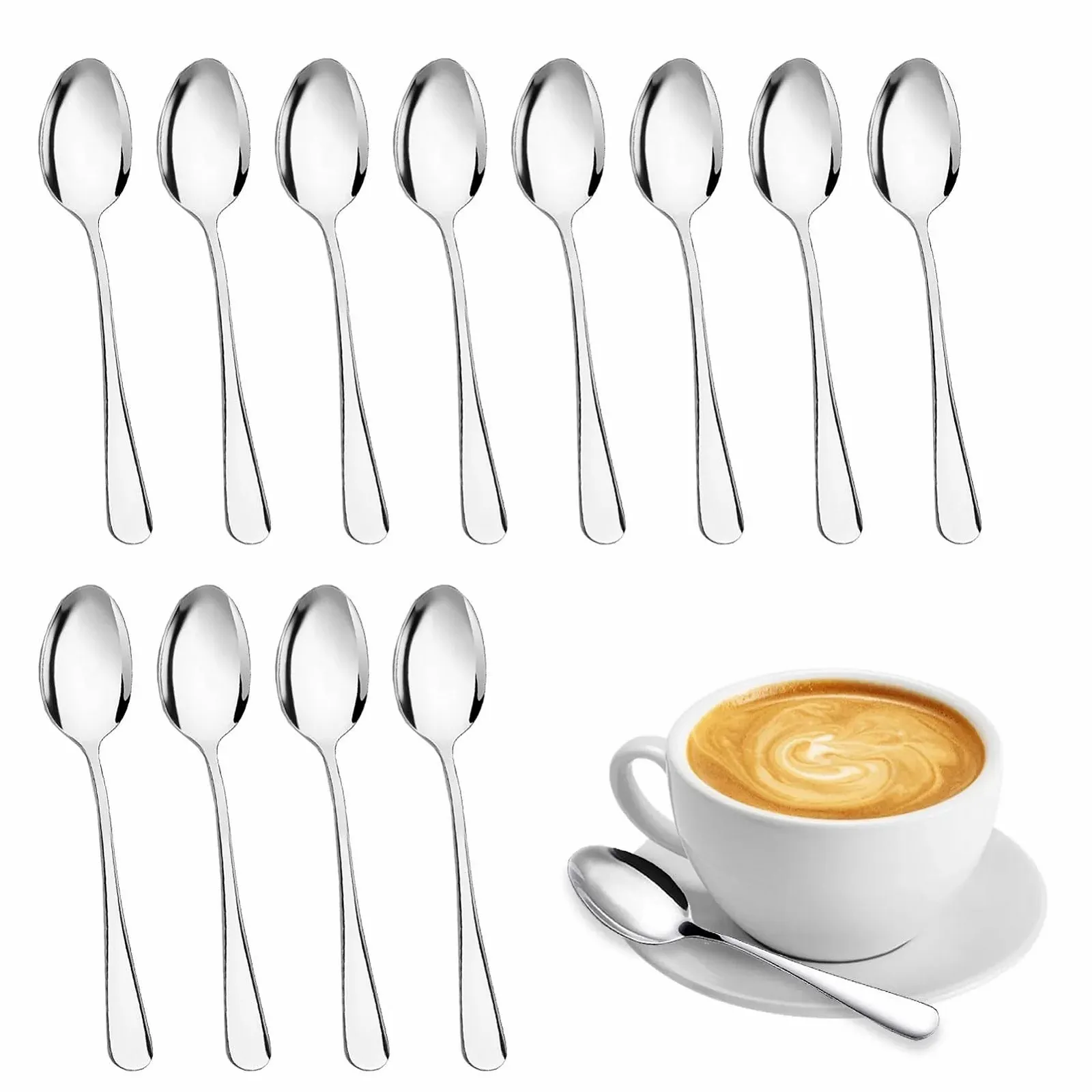 Набір з 12 кавових ложок, чайних, фото №1