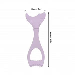 Трафарет для підводки очей силіконовий з крилами багаторазовий фіолетовий synthetic.ua - Фото 1