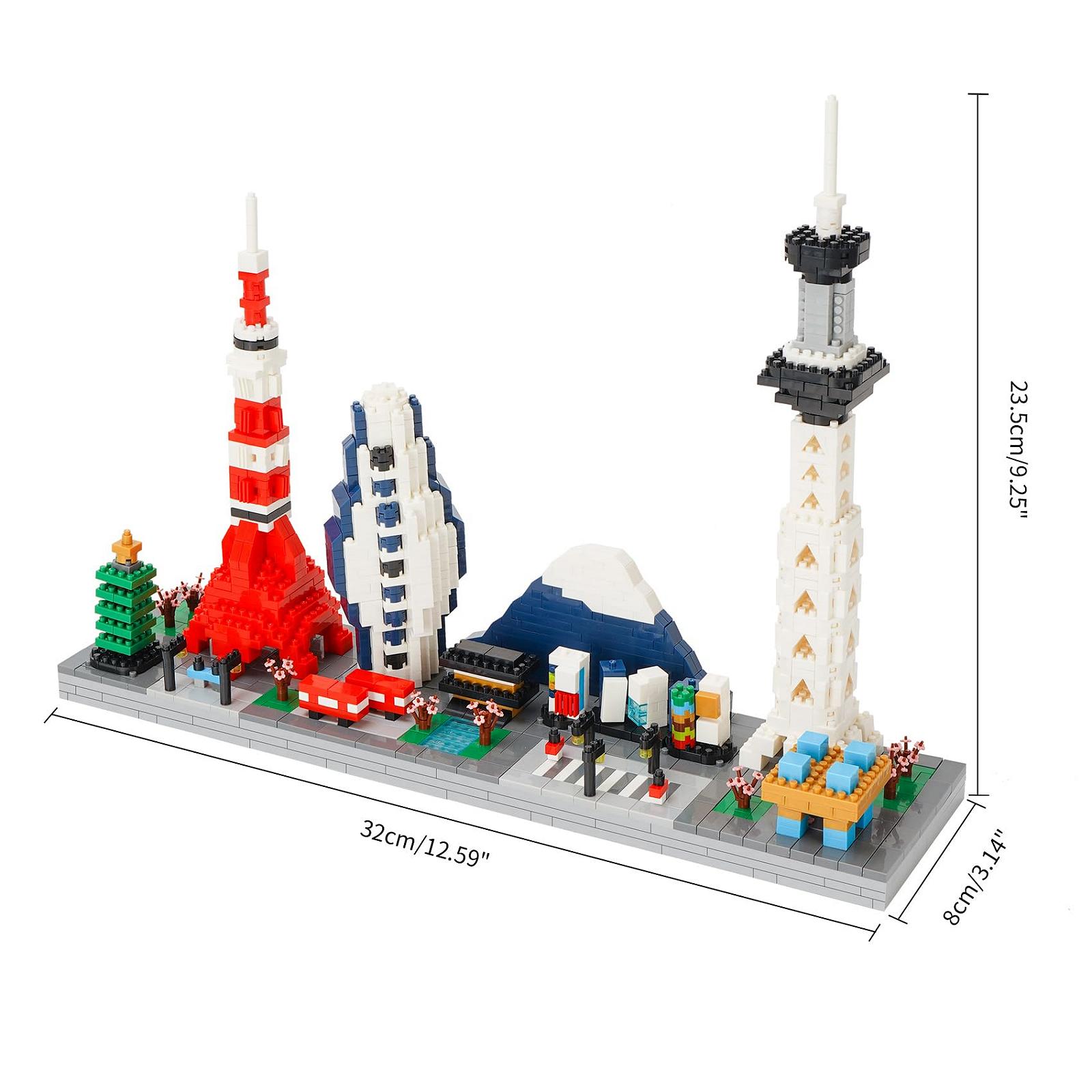 Набір блоків LULUFUN Tokyo Skylines Architecture 1880 деталей, фото №5