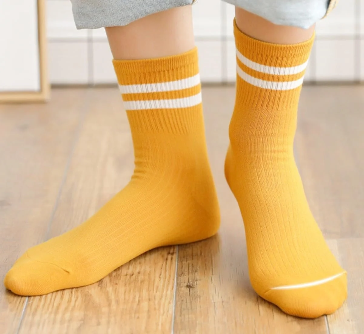 Носки AKAMAS Полосатые Женские 6 пар, Дышащие Хлопковые Носки, Спортивные Носки, Винтажные Ретро Повседневные Носки, Цветные Полосатые Теннисные Носки для Девочек, Женские Носки с Двойными Полосками, разноцветные, 35, фото №3 Носки AKAMAS Полосатые Женские 6 пар, Дышащие Хлопковые Носки, Спортивные Носки, Винтажные Ретро Повседневные Носки, Цветные Полосатые Теннисные Носки для Девочек, Женские Носки с Двойными Полосками, разноцветные, 35, фото №3