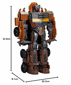 Игровая фигурка-трансформер Hasbro Transformers Rise of The Beasts Buzzworthy Bumblebee Smash Changers Scourge 9" Черная synthetic.ua - Фото 1