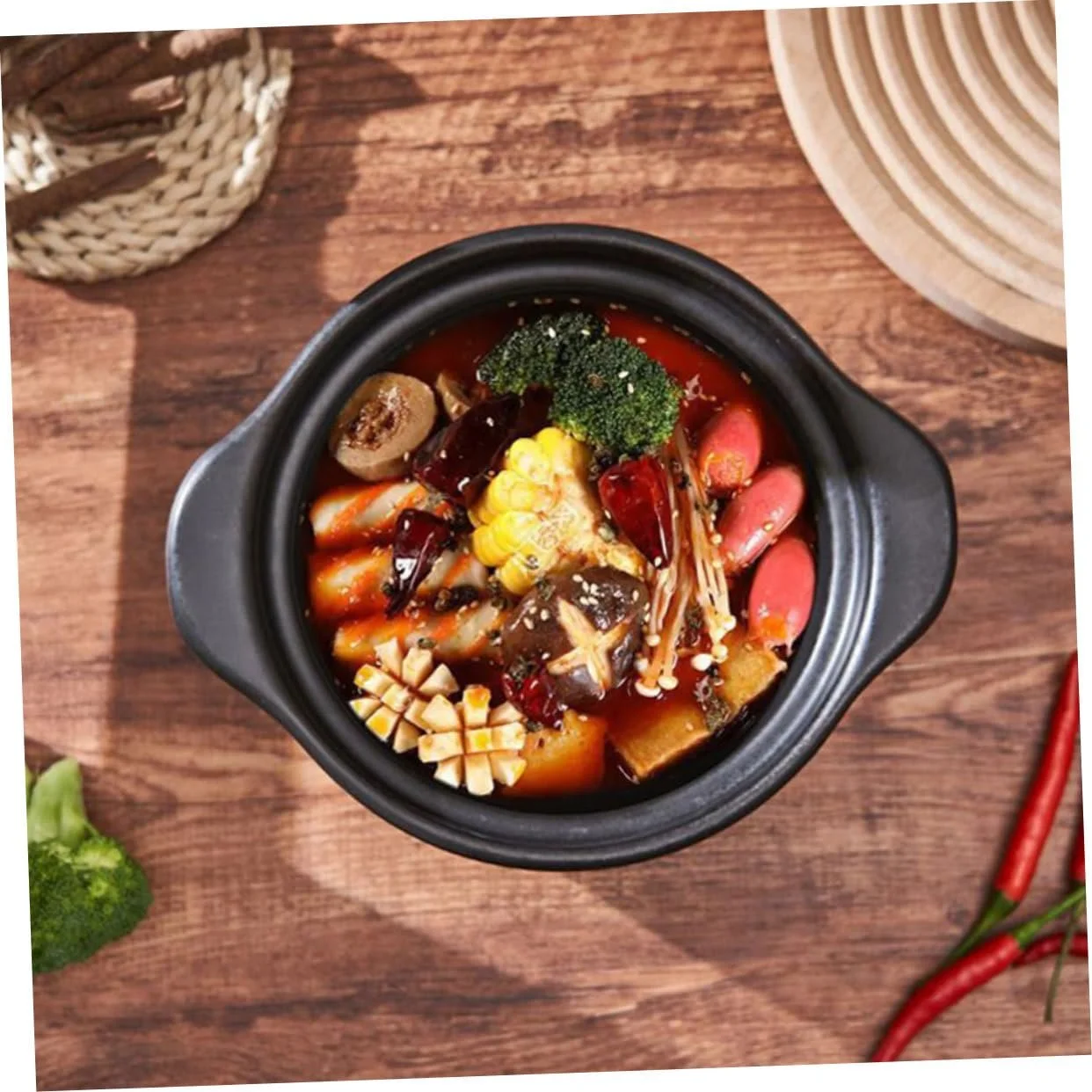 Каструля для тушкування TOYANDONA керамічна з кришкою багатофункціональна, фото №4 Каструля для тушкування TOYANDONA керамічна з кришкою багатофункціональна, фото №4