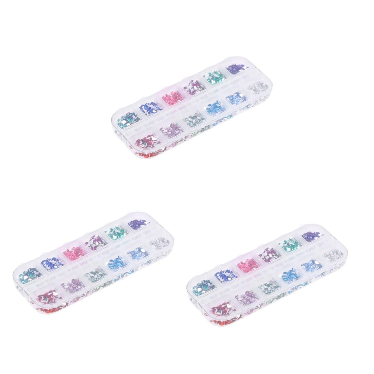 Стрази для нігтів FRCOLOR Різнокольорові Плоскі блискучі для манікюру зі штучними діамантами для дизайну нігтів, фото №1