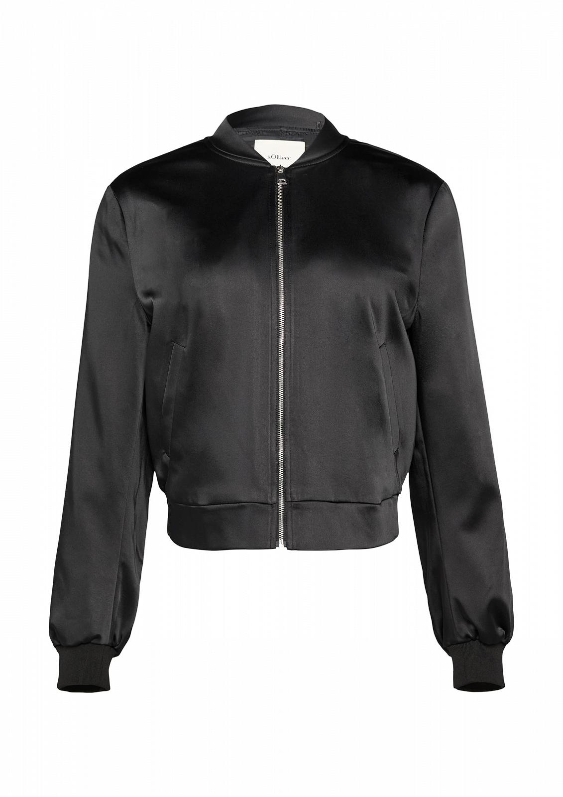 Куртка s.Oliver BLACK LABEL атласна з ребристими манжетами, фото №1