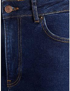 Джинси JXLISBON MOM HW NR4001 NOOS 12207160-Dark Blue Denim JJXX Темно-синій  S synthetic.ua - Фото 1