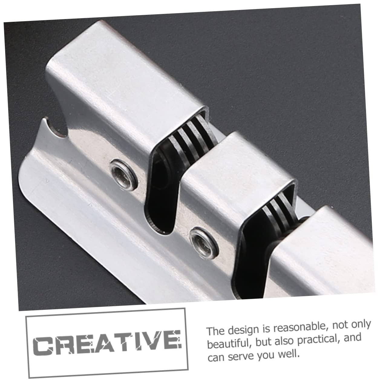 Точилка для ножей SOLUSTRE из нержавеющей стали с эргономичной ручкой портативная, фото №5