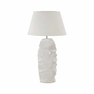 Настільна лампа Dmora Bonito 45 x 45 x 83 см біла synthetic.ua - Фото 1