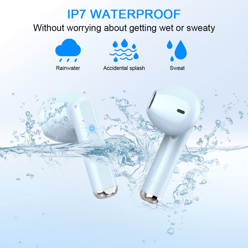 Bluetooth наушники Wireless Bluetooth 5.3 In-Ear Mini с 4 ENC шумоподавляющими микрофонами, 25H Playtime, LED дисплей, IP7 водонепроницаемые, фото №6