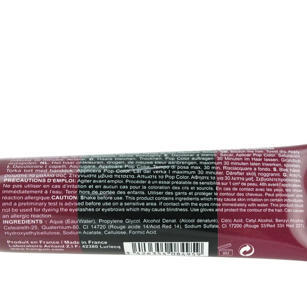 Тінт для волосся Hairgum Pop Color Баклажан, 60 мл, фото №2