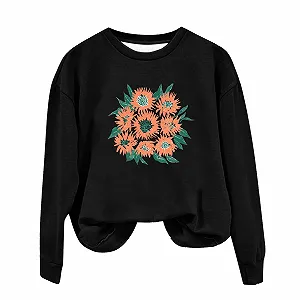 Женская Толстовка HAOLEI Модная Повседневная Дешевая Мягкая Удобная Элегантная Шикарная Печатная Жилетка Высокого Качества Свитер с Круглым Вырезом и Длинными Рукавами - Фото 1