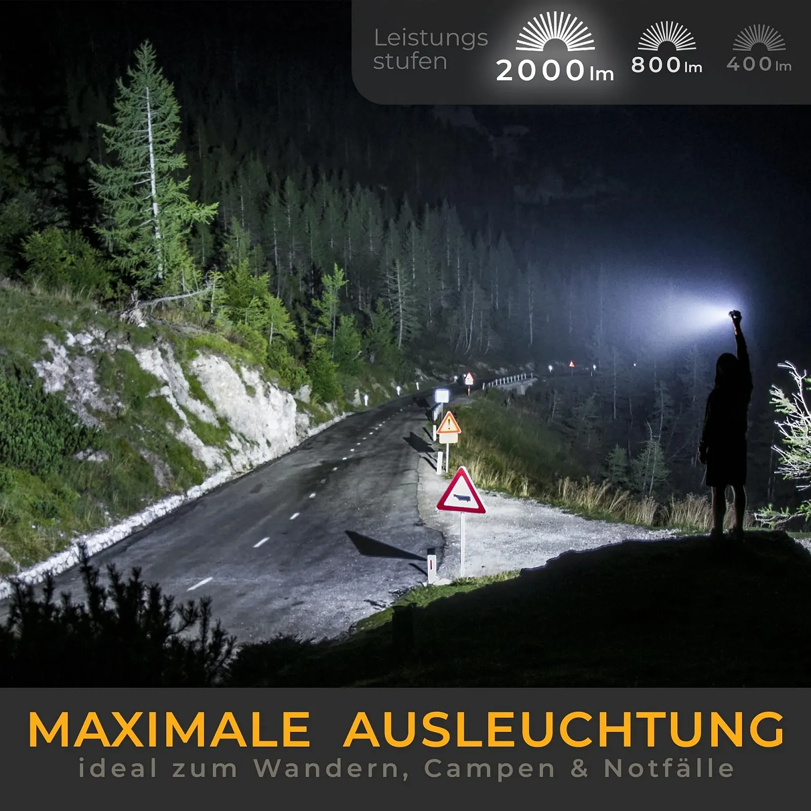 LED Акумуляторний Ліхтар LICHTMEISTER 2000 люмен 5000 мАг, фото №3 LED Акумуляторний Ліхтар LICHTMEISTER 2000 люмен 5000 мАг, фото №3