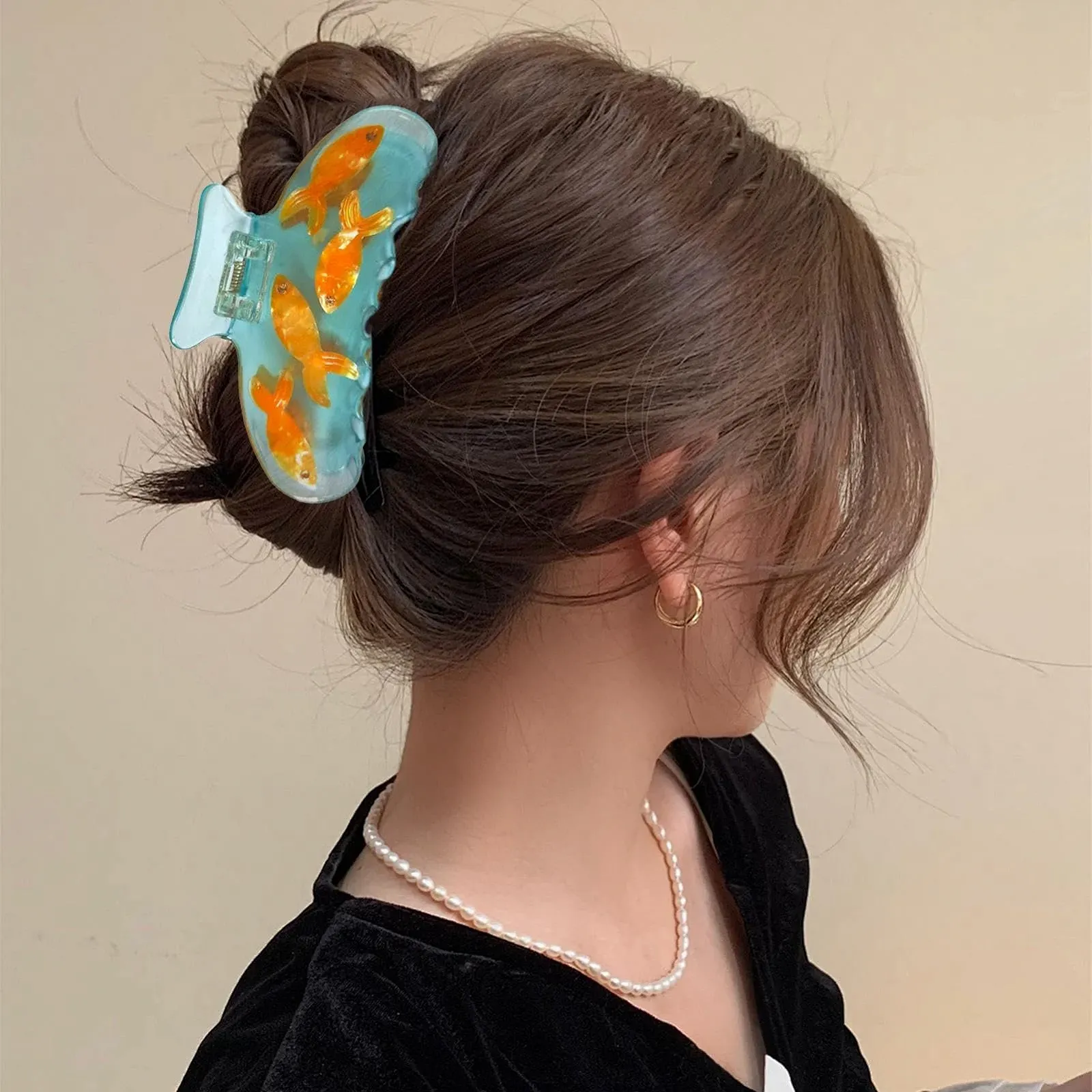 Заколка для волос Acetat, рыба, для женщин, фото №9